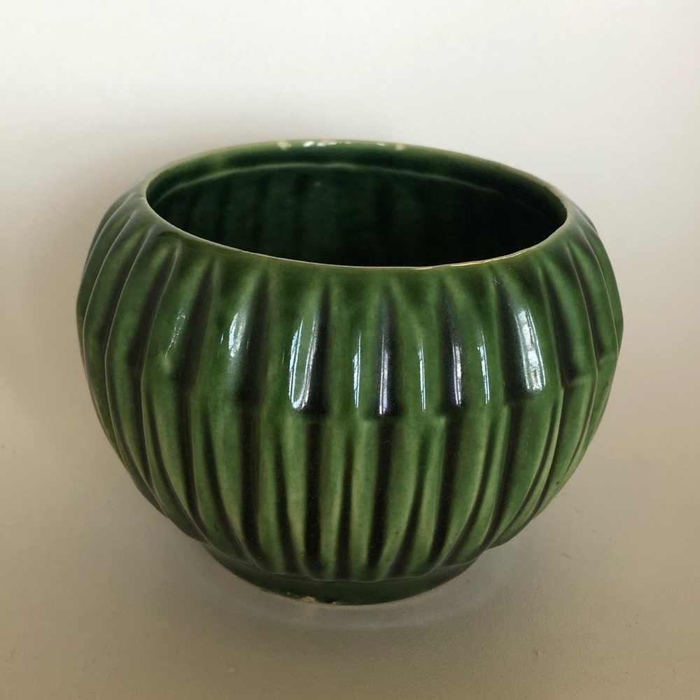 Vintage green USA Pottery
